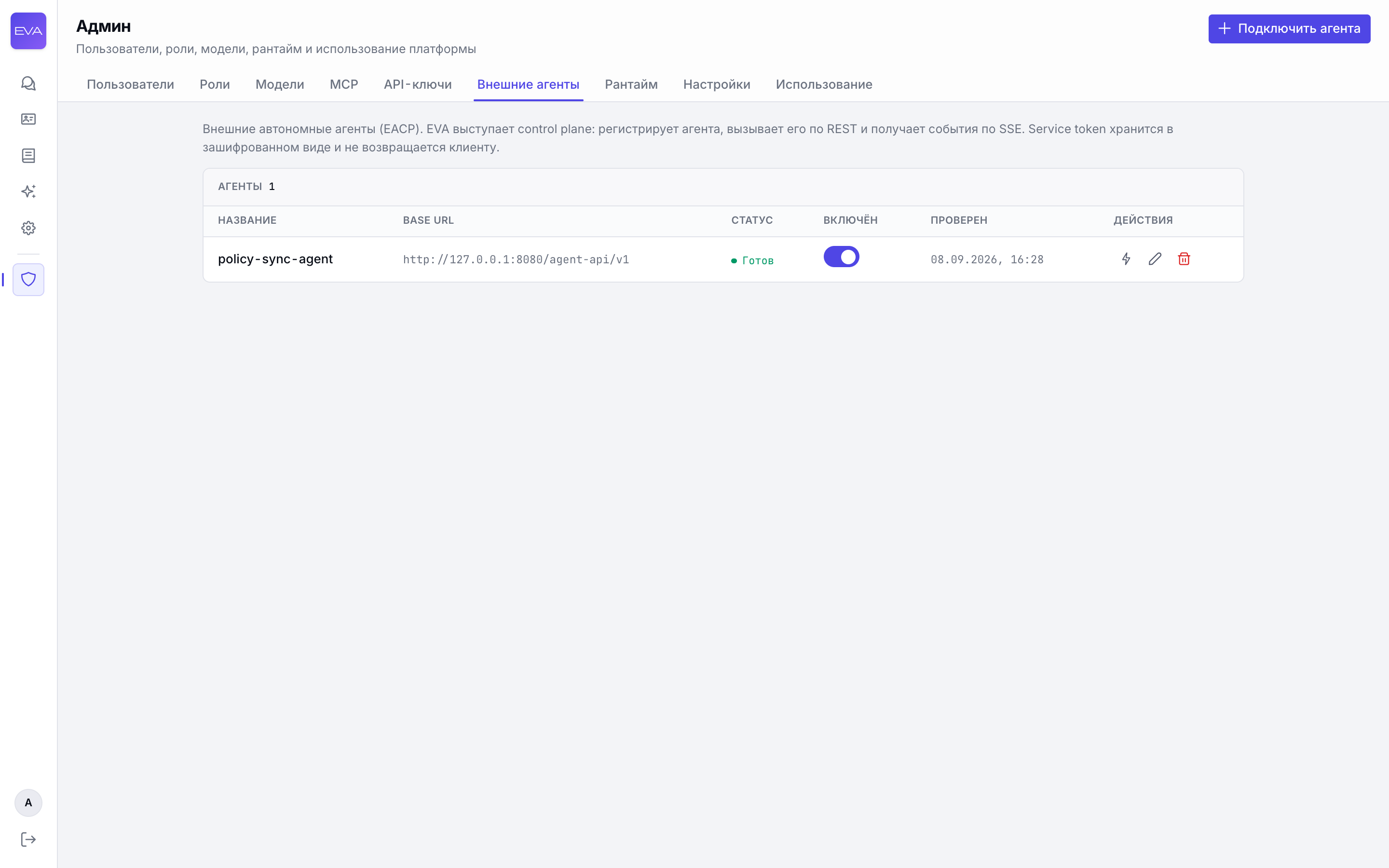 Список внешних агентов
